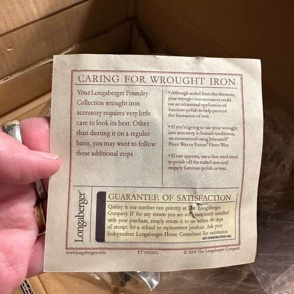 Longaberger Wrought Iron Fall Foliage Candle Holders - New - Picture 4 of 5